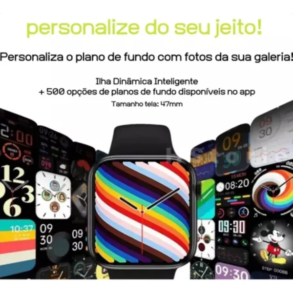 Relógio Inteligente Smartwatch W29 Pro Serie 9 47mm Gps Novo - Imagem 2